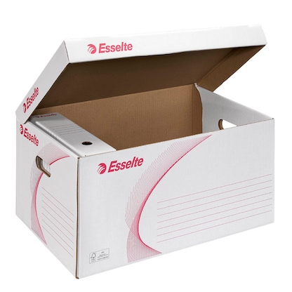 Artikelbild für 10 Esselte Archivcontainer weiß 56,0 x 38,0 x 26,5 cm, Artikelnummer 514947