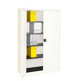 Artikelbild 1 für mauser Metallschrank entero BF5-12 - 9010/9010 reinweiß 120,0 x 50,0 x 195,0 cm, aufgebaut, Artikelnummer 258588