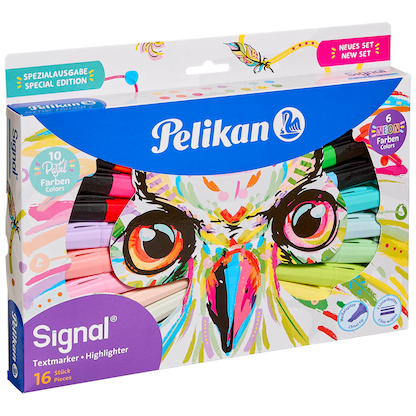 Artikelbild 20 für Pelikan Signal Textmarker farbsortiert, 16 St., Artikelnummer 574219