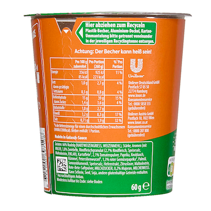 Artikelbild 3 für Knorr® PASTA SNACK GULASCH-SAUCE Fertiggericht 1 St., Artikelnummer 532422