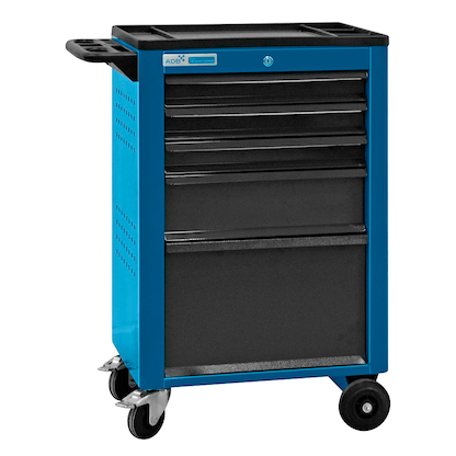 Artikelbild für ADB Basic Werkstattwagen blau 5 Schubladen, Artikelnummer 206793