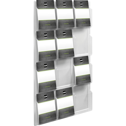 Artikelbild 2 für helit Wandprospekthalter transparent 12x DIN A4, Artikelnummer 605840