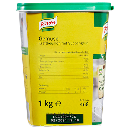 Artikelbild 2 für Knorr® Gemüse Kraftbouillon 1,0 kg, Artikelnummer 178824