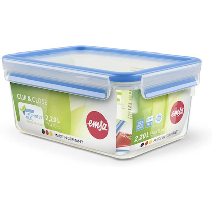 Artikelbild für emsa Frischhaltedose CLIP & CLOSE 9,9 cm hoch transparent 2,2 l, 1 St., Artikelnummer 669947