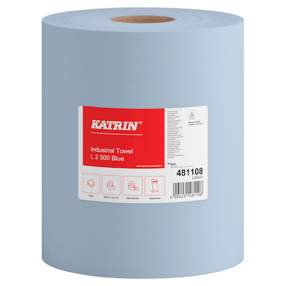 Artikelbild 3 für 2 KATRIN Putztuchrollen L2 Blue 2-lagig blau, 500 Blätter, Artikelnummer 506436