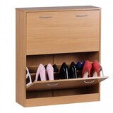 Artikelbild 1 für WOHNLING Schuhschrank, WL1.173 buche 2 Fachböden 75,0 x 24,0 x 87,0 cm, Artikelnummer 904737