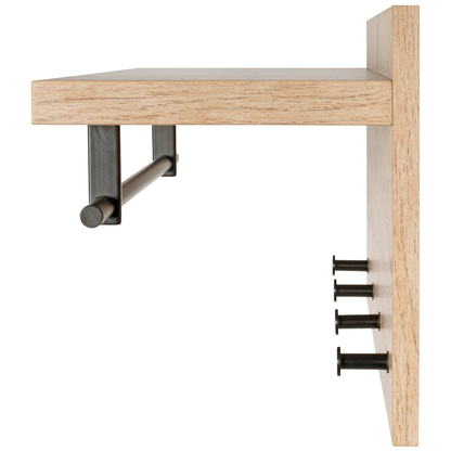 Artikelbild 3 für HAKU Möbel Wandgarderobe 37444 eiche Holz 4 Haken 75,0 x 30,0 cm, Artikelnummer 965727