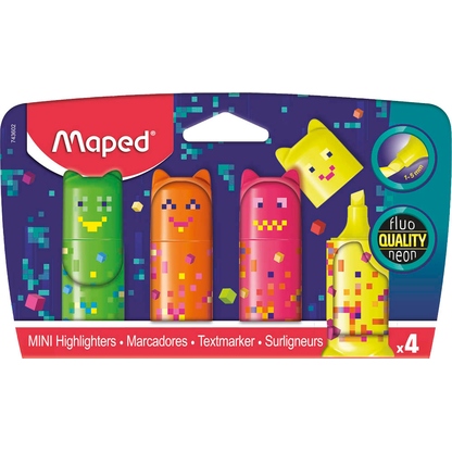 Artikelbild 2 für maped PIXEL PARTY Mini Textmarker farbsortiert, 4 St., Artikelnummer 260337