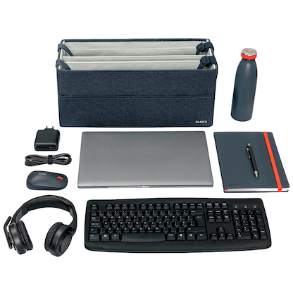 Artikelbild 4 für AKTION: LEITZ Desk Sharing Tasche Hot Desking Stoff grau mit Prämie nach Registrierung, Artikelnummer 507428