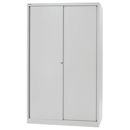 Artikelbild 8 für BISLEY Schiebetürenschrank ECO, SD12194S645 lichtgrau 4 Fachböden 120,0 x 43,0 x 198,0 cm, Artikelnummer 437541