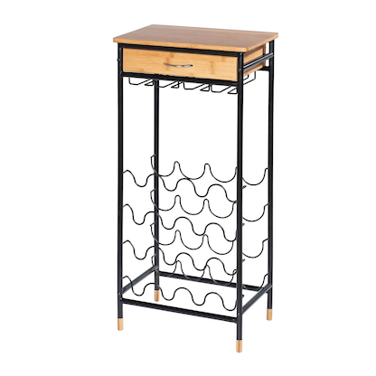 Artikelbild 20 für WENKO Weinregal Loft schwarz, braun 48,0 x 30,0 x 95,0 cm, Artikelnummer 530307