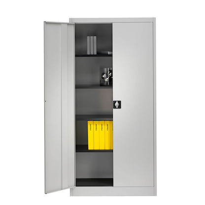 Artikelbild für mauser Metallschrank entero BF6 - 7035/7035 lichtgrau 95,0 x 60,0 x 195,0 cm, aufgebaut, Artikelnummer 258602