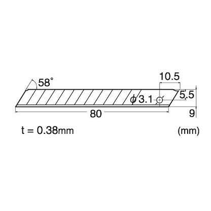 Artikelbild 2 für NT Cuttermesser-Klingen BA-160 silber 9,0 mm, 10 St., Artikelnummer 696298