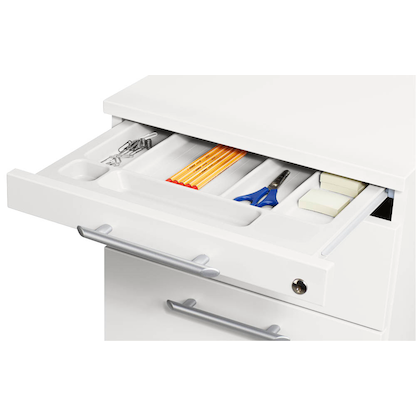 Artikelbild 5 für HAMMERBACHER AC20 Rollcontainer weiß 3 Auszüge 42,8 x 58,0 x 59,0 cm, Artikelnummer 350847