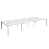 Artikelbild 1 für PAPERFLOW easyDesk Doppelschreibtisch weiß rechteckig, 4-Fuß-Gestell weiß 480,0 x 166,0 cm, Artikelnummer 527996
