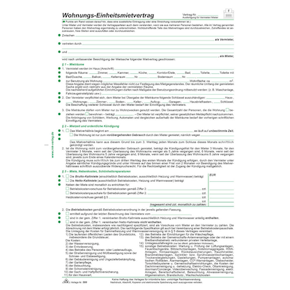 Artikelbild 1 für 10 RNK-Verlag 599/10 Mietverträge für Wohnungen, Artikelnummer 622264