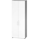 Artikelbild 1 für HAMMERBACHER Aktenschrank Mirakel, V968T6/G/W/BS grafit, weiß 5 Fachböden 80,0 x 42,0 x 215,6 cm, Artikelnummer 999973