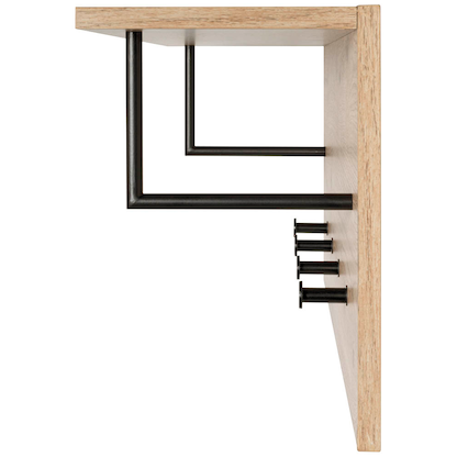 Artikelbild 5 für HAKU Möbel Wandgarderobe 37447 eiche Holz 4 Haken 80,0 x 30,0 cm, Artikelnummer 965743