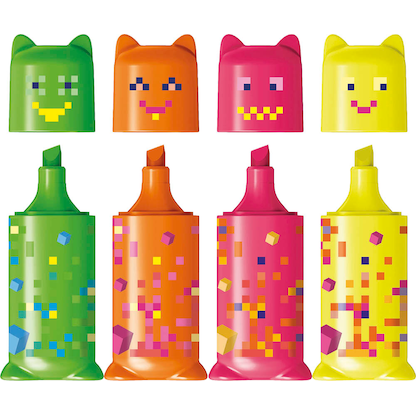 Artikelbild 5 für maped PIXEL PARTY Mini Textmarker farbsortiert, 4 St., Artikelnummer 260337