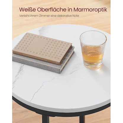 Artikelbild 8 für VASAGLE Beistelltisch weiß 45,0 x 45,0 x 55,0 cm, Artikelnummer 290538
