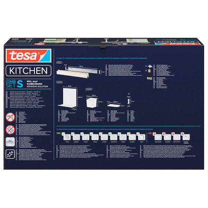 Artikelbild 9 für tesa Küchen-Organizer Kombi Set S weiß 60,0 x 15,0 x 34,0 cm, Artikelnummer 520159