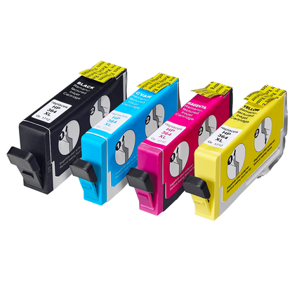 Artikelbild 3 für office discount schwarz, cyan, magenta, gelb Druckerpatrone kompatibel zu HP 364XL (N9J74AE), 4er-Set, Artikelnummer 550659
