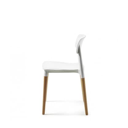 Artikelbild 3 für 2 meet powered by PAPERFLOW Besucherstühle Glamwood CHGLAMX2.23.13 weiß Kunststoff, Artikelnummer 518338