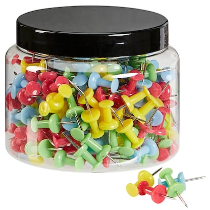 Artikelbild für 200 Gowi Pinnnadeln farbsortiert, Artikelnummer 798381