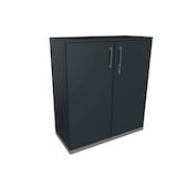 Artikelbild 1 für fm Aktenschrank Oldenburg, 4260649682173 lavagrau 2 Fachböden 80,0 x 44,2 x 113,3 cm, Artikelnummer 406407