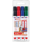 Artikelbild 1 für edding 3000 Permanentmarker farbsortiert 1,5 - 3,0 mm, 4 St., Artikelnummer 580410