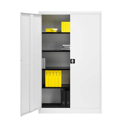 Artikelbild 4 für mauser Stahlschrank entero BF6 - 12 -7035/7035 lichtgrau 120,0 x 60,0 x 195,0 cm, aufgebaut, Artikelnummer 258638