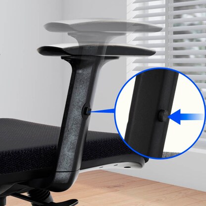 Artikelbild 7 für FlexiSpot Bürostuhl BS3 Stoff schwarz, Gestell schwarz, Artikelnummer 444709