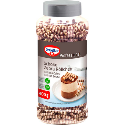 Artikelbild 11 für Dr. Oetker Schoko Zebra Röllchen Dekor 400,0 g, Artikelnummer 576839