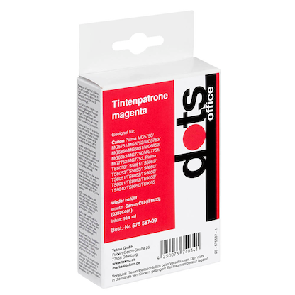 Artikelbild 2 für dots magenta Druckerpatrone kompatibel zu Canon CLI-571 XL M, Artikelnummer 575587