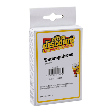 Artikelbild 2 für office discount magenta Druckerpatrone kompatibel zu Canon CLI-551 XL M, Artikelnummer 114934