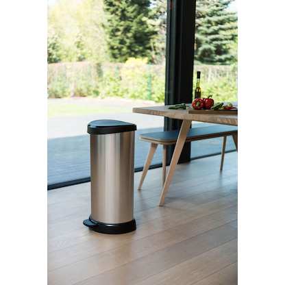 Artikelbild 4 für curver DECOBIN Mülleimer 40,0 l silbermetallic, Artikelnummer 701108