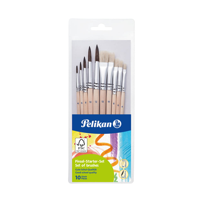 Artikelbild für Pelikan Pinsel-Set Größe 4, 6, 8, 10, 12, 10-teilig, Artikelnummer 254047