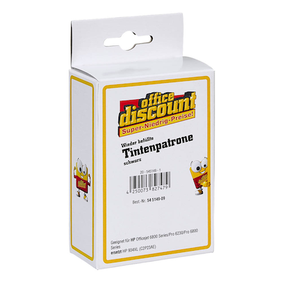 Artikelbild 2 für office discount schwarz Druckerpatrone kompatibel zu HP 934XL (C2P23AE), Artikelnummer 545149