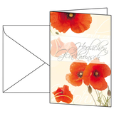 Artikelbild 1 für 10 SIGEL Glückwunschkarten Mohnblumen DIN A6, Artikelnummer 157099