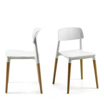 Artikelbild 10 für 2 meet powered by PAPERFLOW Besucherstühle Glamwood CHGLAMX2.23.13 weiß Kunststoff, Artikelnummer 518338