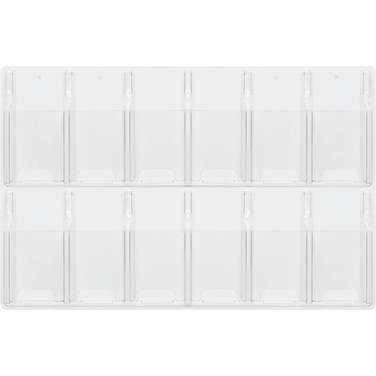 Artikelbild 3 für helit Wandprospekthalter transparent 1/3 DIN A4, Artikelnummer 605857