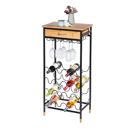 Artikelbild 5 für WENKO Weinregal Loft schwarz, braun 48,0 x 30,0 x 95,0 cm, Artikelnummer 530307