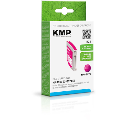 Artikelbild 2 für KMP H33 magenta Druckerpatrone kompatibel zu HP 88XL (C9392AE), Artikelnummer 640763