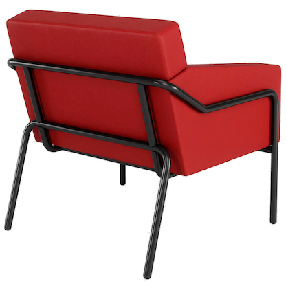 Artikelbild 3 für medso powered by PAPERFLOW Sessel MEDSO L rot schwarz Kunstleder, 1 St., Artikelnummer 522886