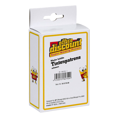 Artikelbild 2 für office discount schwarz Druckerpatrone kompatibel zu HP 903XL (T6M15AE), Artikelnummer 545176