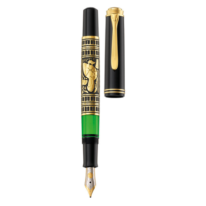 Artikelbild 3 für Pelikan Toledo M700 Kolbenfüller schwarz-gold F (fein), Artikelnummer 411350