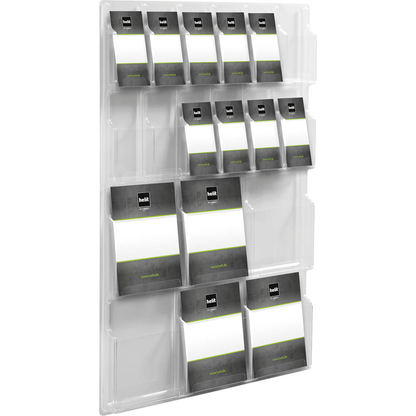 Artikelbild 2 für helit Wandprospekthalter transparent DIN A4, 1/3 DIN A4, Artikelnummer 605766