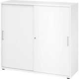 Artikelbild 1 für HAMMERBACHER Schiebetürenschrank 1753S, V1753S/W/W/BS weiß 2 Fachböden 120,0 x 40,0 x 110,0 cm, Artikelnummer 992743