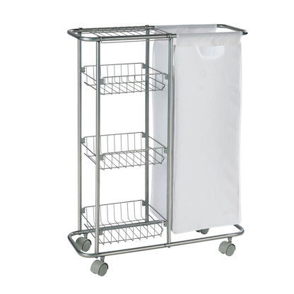 Artikelbild 7 für WENKO Etagenwagen Slim silber 58,0 x 20,0 x 80,0 cm, Artikelnummer 811614
