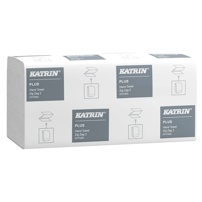 Artikelbild 10 für KATRIN Papierhandtücher 85040 Plus Zick-Zack-Falzung 2-lagig 4.000 Tücher, Artikelnummer 533523